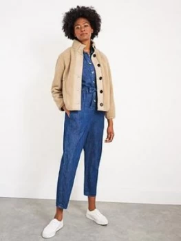 Image of White Stuff Brighton Borg Jacket - Natural