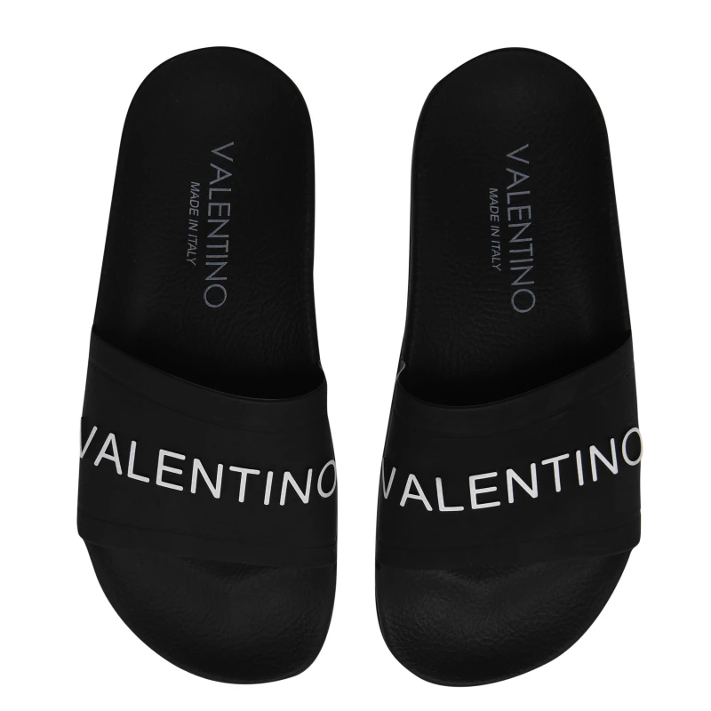 Image of Valentino Shoes Logo Sliders - Black 3