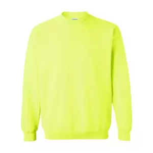 Image of Gildan Heavy Blend Unisex Adult Crewneck Sweatshirt (M) (Safety Green)