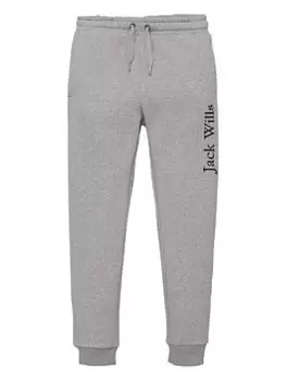 Image of Jack Wills Boys Joggers - Grey Marl, Size 8-9 Years