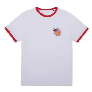 Image of Marvel Thor - Love and Thunder Mighty Thor Colours Unisex Ringer T-Shirt - White/Red - M