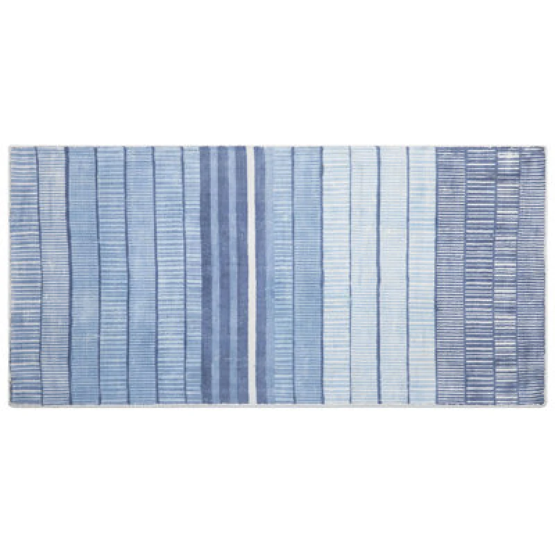 Image of Beliani Rug Yardere Light Blue 80 X 150 Cm Viscose