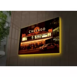 Image of 4570DACT-62 Multicolor Decorative LED Lighted Canvas Painting