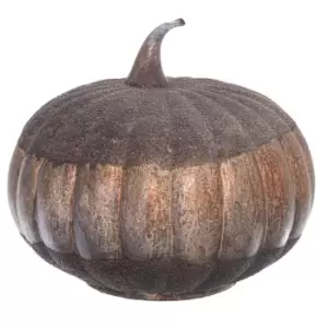 Image of Large Burnished Decorative Pumpkin