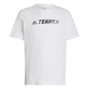 Image of adidas Terrex Classic Logo T-Shirt Mens - White