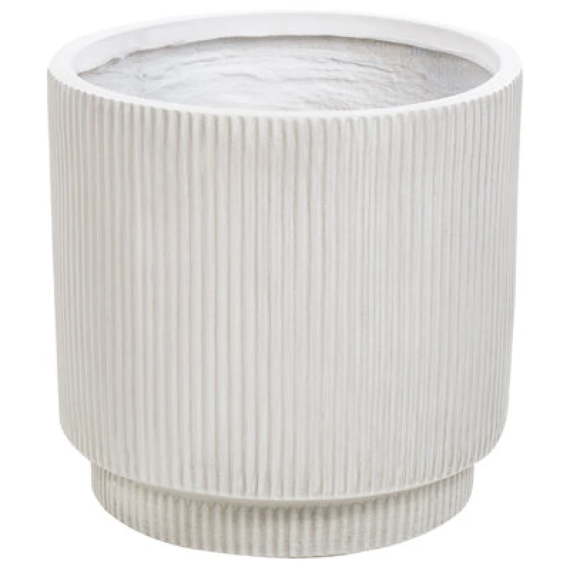 Image of Beliani Plant Pot Daria 37cm Off-White