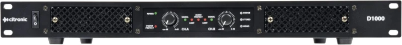 Image of Citronic Citronic D600 Class-D Stereo Rack Mount Power Amplifier 2 x 500W RMS AVS-221181