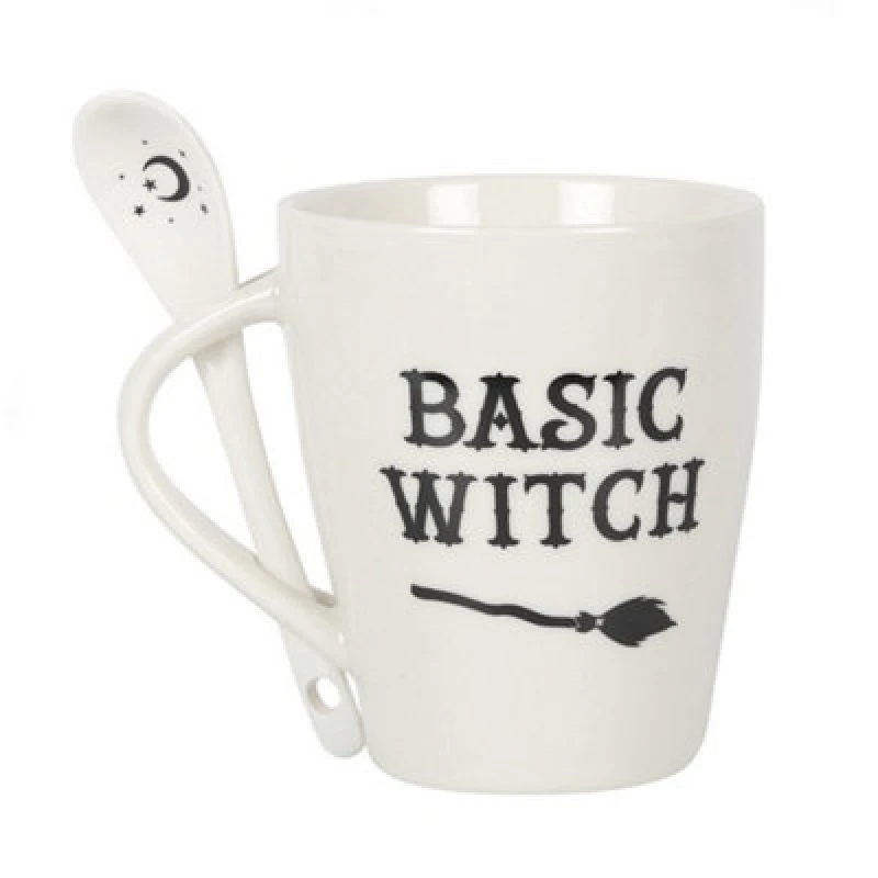 Image of Something Different Something Different Basic Witch Ceramic Mug Set in White White One Size Unisex 5059958953710