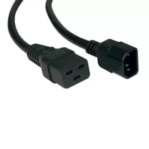 Image of Tripp Lite P047-010 Power Cord C19 to C14 - Heavy-Duty 15A 250V 14 AWG 10 ft. (3.05 m) Black