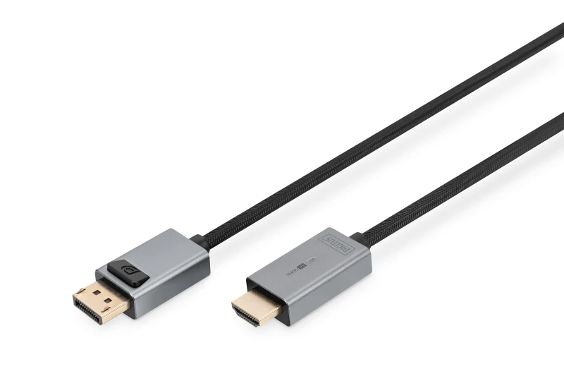 Image of Digitus 4K DisplayPort Adapter Cable. DP - HDMI Type A