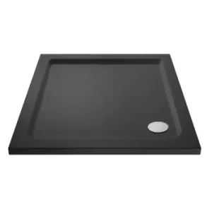 Image of Hudson Reed Square Shower Tray 760 x 760mm - Slate Grey