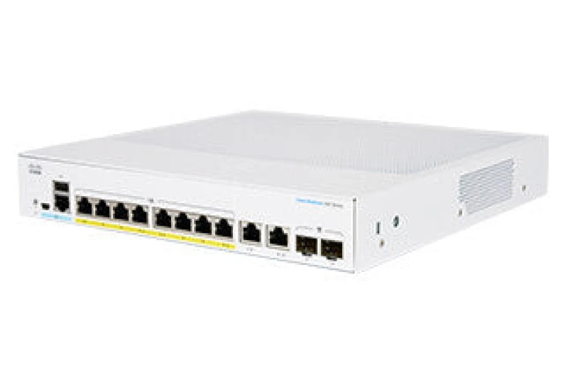 Image of Cisco Cisco CBS350-8FP-E-2G Managed L2/L3 Gigabit Ethernet (10/100/1000) Silver CBS350-8FPE2GEU-RF
