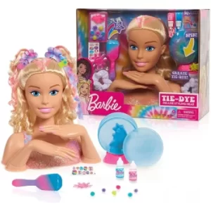 Image of Barbie Deluxe Blonde Tie Dye Styling Head