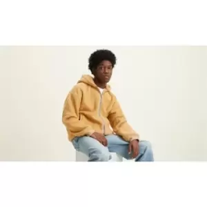Image of Levis Sherpa Zip Hoodie Mens - Beige