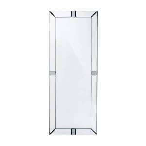 Image of Premier Housewares Premiere Housewares Bevelled Edge Wall Mirror with Indent Detail