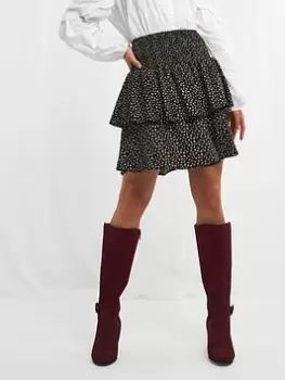 Image of Joe Browns Dainty Ditsy Rara Skirt -black, Black, Size 18, Women