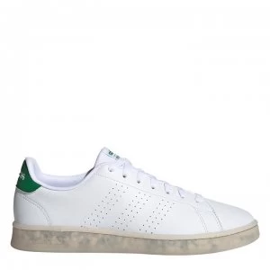 Image of adidas adidas Advantage Eco Trainers Mens - White/Wht/Green