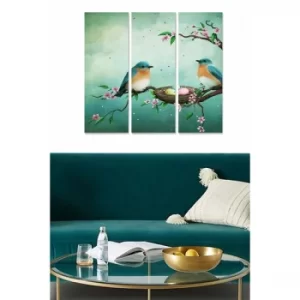 Image of MDF373361848 Multicolor Decorative MDF Painting (3 Pieces)