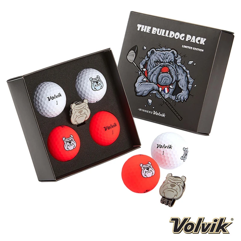 Image of Volvik Volvik Bull Dog Pack Red/White unisex One Size