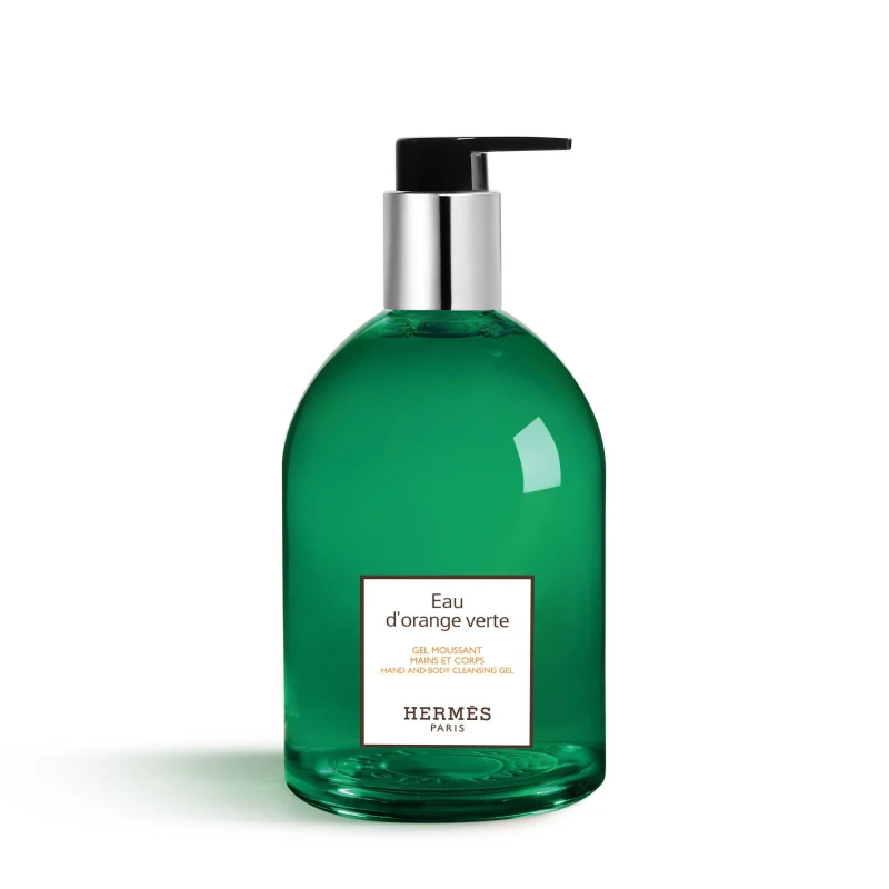 Image of Hermes Eau DOrange Verte Hand & Body Cleansing Gel Bottle 300ml