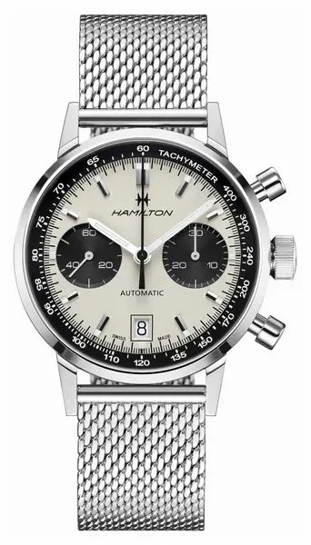 Image of Hamilton H38416111 Intra-matic Mesh Auto Chrono American Watch