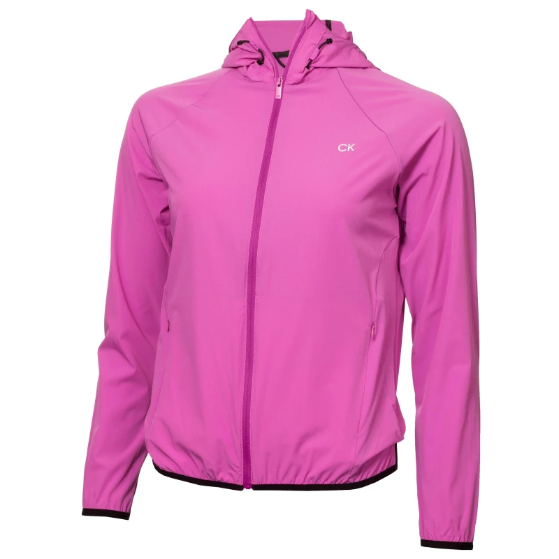 Image of Calvin Klein Golf Womens Weather-Resistant Performance Golf Jacket Orchid female 10 (S)