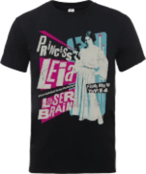 Image of Star Wars Princess Leia Rock Poster T-Shirt - Black - M