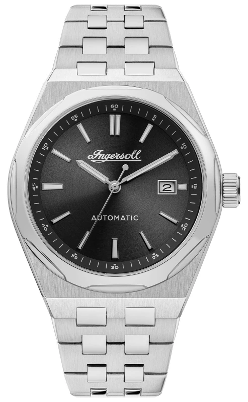 Image of Ingersoll I16801 THE RIDER Automatic (43mm) Black Dial / Watch