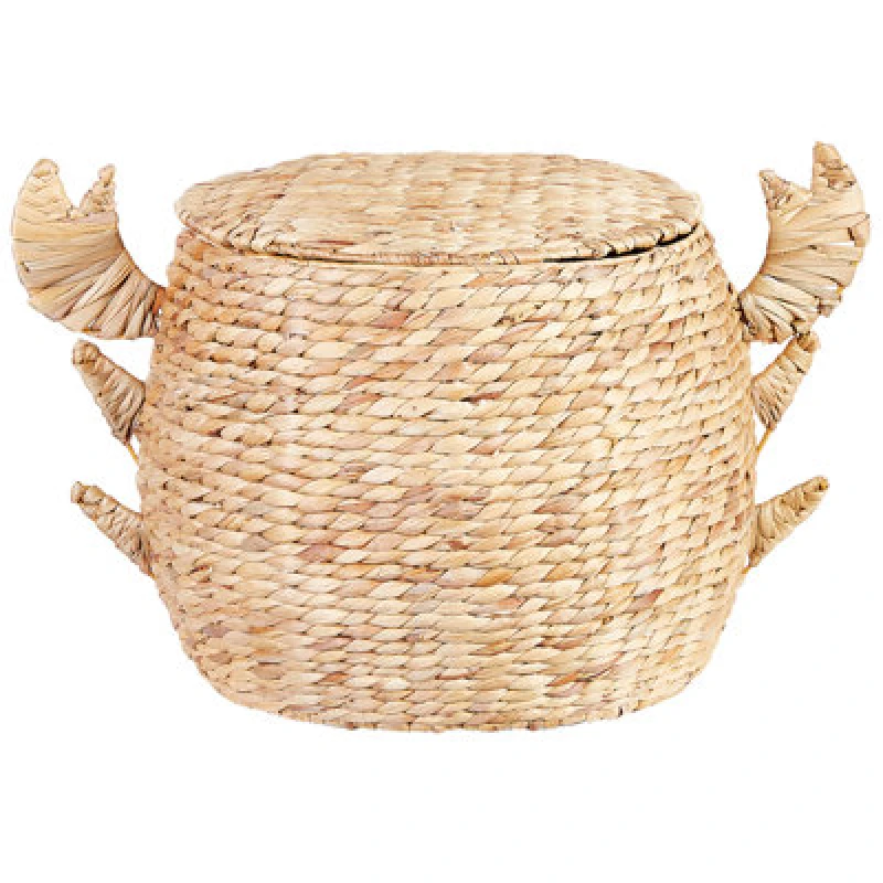 Image of Beliani Kids Basket Crab Kakamas Wicker Natural