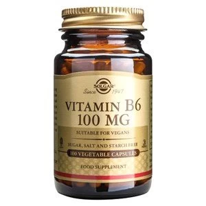 Image of Solgar Vitamin B6 100 mg Vegetable Capsules 100 capsules