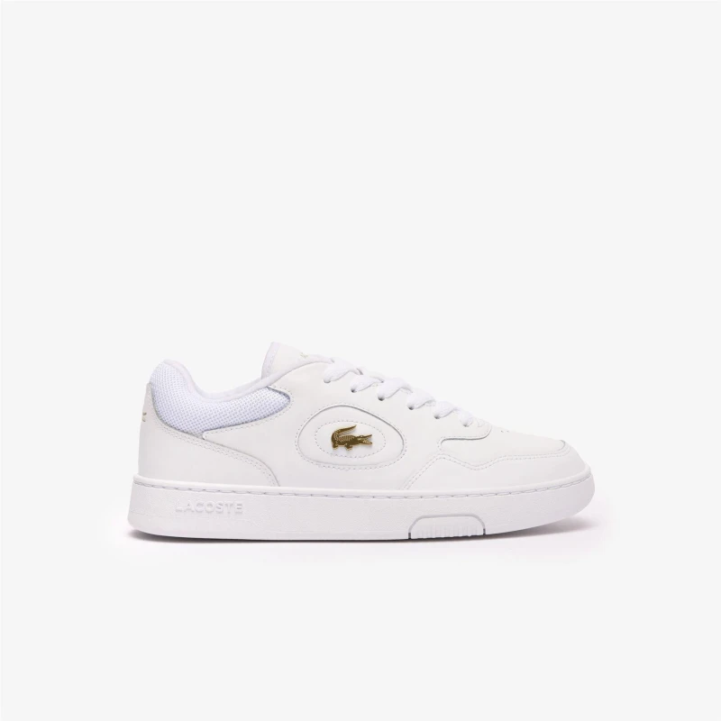 Image of Lacoste Lineset Trainers White Gold female UK 3