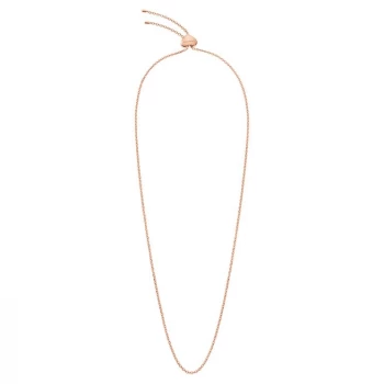Image of Calvin Klein Rose Gold Chain & Heart Slider Necklace