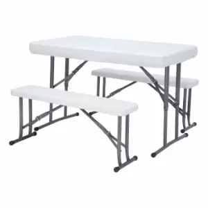 Image of Streetwize Blow Moulded Picnic Table And Bench Set