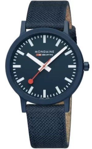 Image of Mondaine Watch Essence Deep Ocean Blue Textile