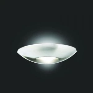 Image of Wickes Marseille Brushed Chrome Wall Mounted Uplighter - E14