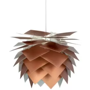 Image of Dyberg Larsen Lighting - Dyberg Larsen Pineapple Medium Pendant Ceiling Light Copper Look 45cm