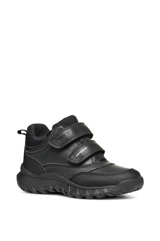 Image of Geox Boy's J SIMBYOS BOY B ABX SHOES in Black Size: Infant 2.5 Black Male Infant 2.5