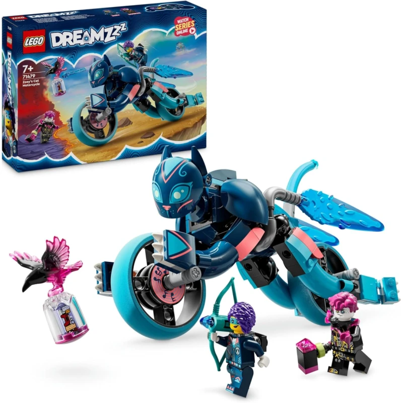 Image of LEGO LEGO DREAMZzz Zoey's Cat Motorcycle Bike Toy 71479
