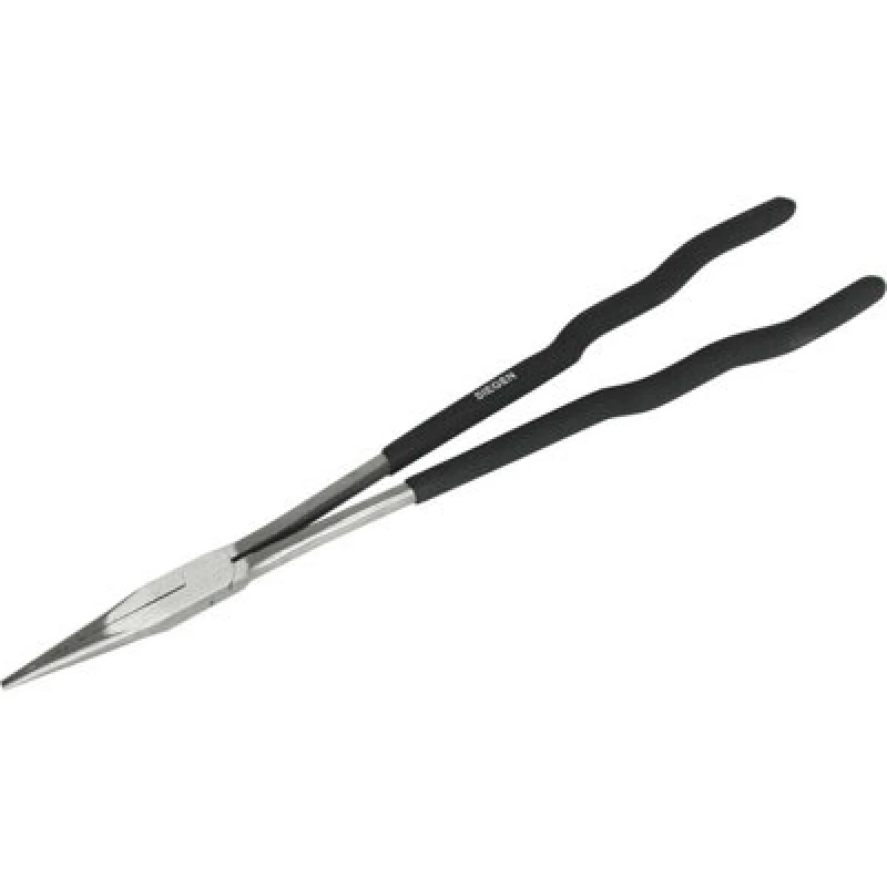 Image of Loops 400mm Extra-Long Straight Needle Nose Pliers - 70mm Jaw - Drop Forged Steel Metallics