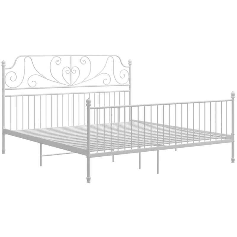 Image of VIDAXL Vidaxl - Bed Frame without Mattress White Metal 180x200cm Super King 8720286195970