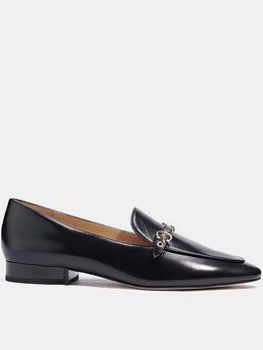 Image of Coach Isabel Leather Loafers - Black
