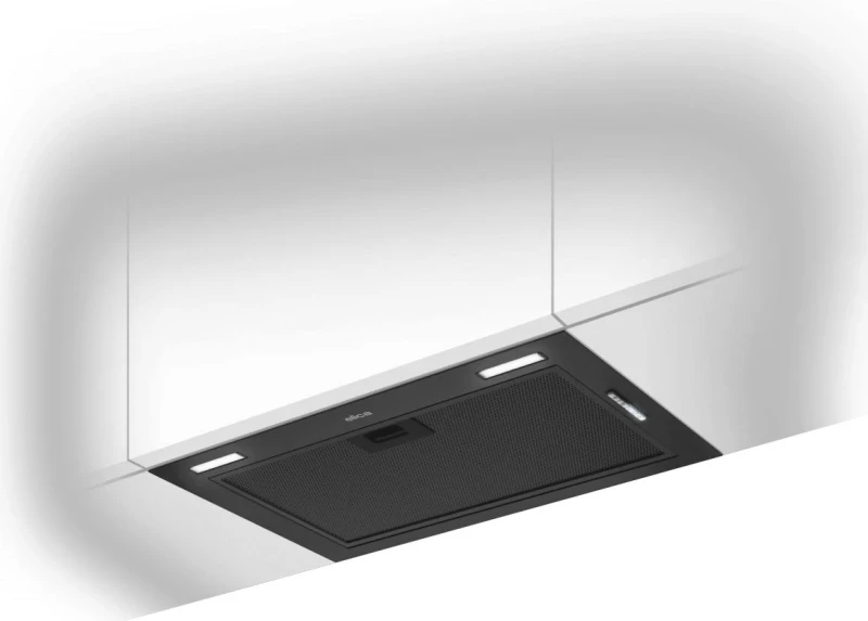 Image of Elica FOLD-BLK-60 51cm Canopy Cooker Hood - Black - For Ducted/Recirculating Ventilation