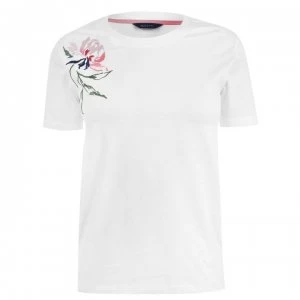 Image of Gant Peonies T-Shirt - 113 Eggshell
