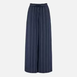 Image of Aligne Koi Pinstriped Poplin Wide-Leg Trousers - EU 40/UK 12