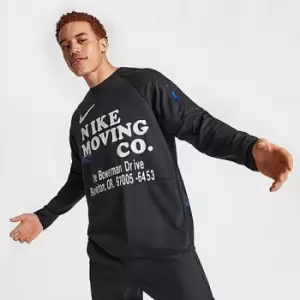 Image of Mens Nike Moving Company Graphic Dri-FIT Long-Sleeve Top