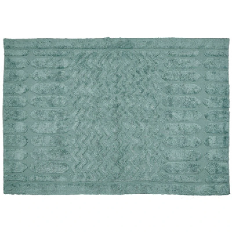 Image of Beliani Rug Sirnak Mint Green 160 X 230 Cm Cotton
