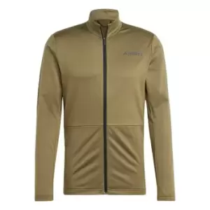Image of adidas Terrex Multi Full-Zip Fleece Jacket Mens - Green