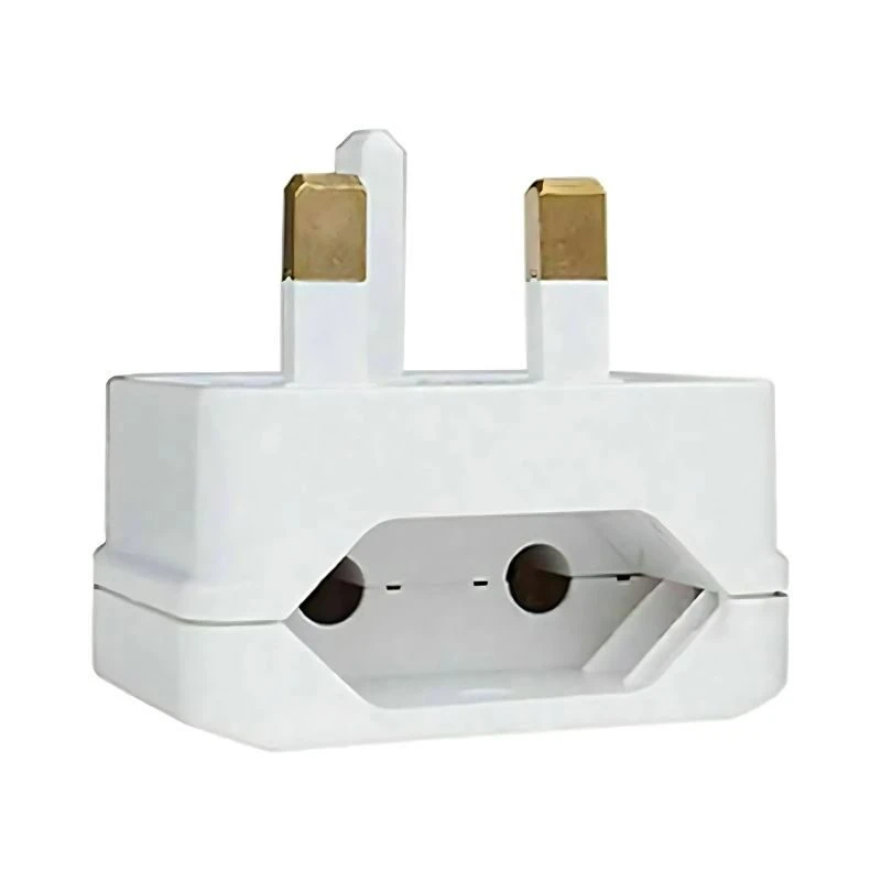Image of FDL EURO PLUG MAINS LEAD - UK PLUG CONVERTER WHITE