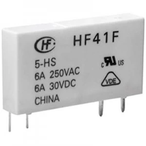 Image of PCB relays 5 Vdc 6 A 1 change over Hongfa HF41F00