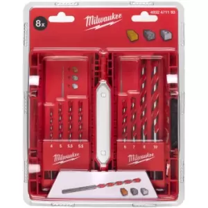 Image of Milwaukee Concrete Drill Bit Set (8 Piece)